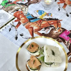 Derby Racehorses Table Runner - 20" x 12'-Rosanne Beck Clearance