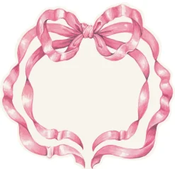 Die-cut Pink Bow Placemat - 12 Sheets-Hester u0026 Cook Sale