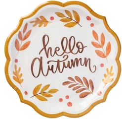 Dinner Plate Hello Autumn/8pk-Sugarplum Outlet