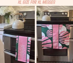 Don`t work in Morning Dish Towel-Drinks On Me Fashion