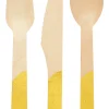 Eco Cutlery Gold Handle 24/pkg-Sophistiplate New