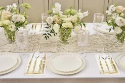 Eco Table Setting - White and Gold-Sophistiplate Sale