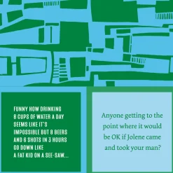 Eight cups of water Napkin-Drinks On Me Coasters New