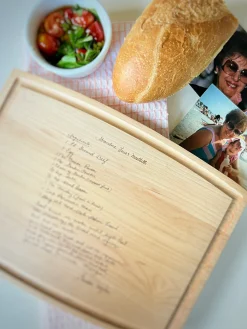 Engraved Recipe Arched Artisan Board | 12 x 9"-Maple Best