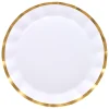 Everyday White Wavy Charger Plates/8pk-Sophistiplate Clearance
