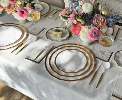 Everyday White Wavy Charger Plates/8pk-Sophistiplate Clearance