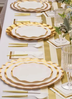 Everyday White Wavy Dinner Plate/8pk-Sophistiplate New