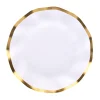 Everyday White Wavy Salad Plates/8pk-Sophistiplate New