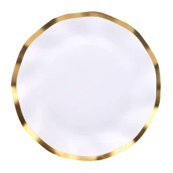 Everyday White Wavy Salad Plates/8pk-Sophistiplate New