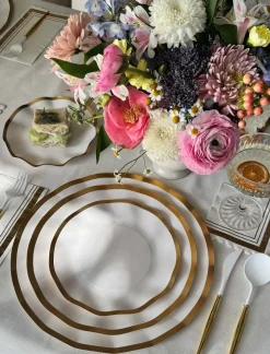 Everyday White Wavy Salad Plates/8pk-Sophistiplate New