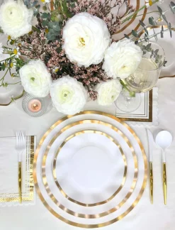 Everyday White Wavy Salad Plates/8pk-Sophistiplate New