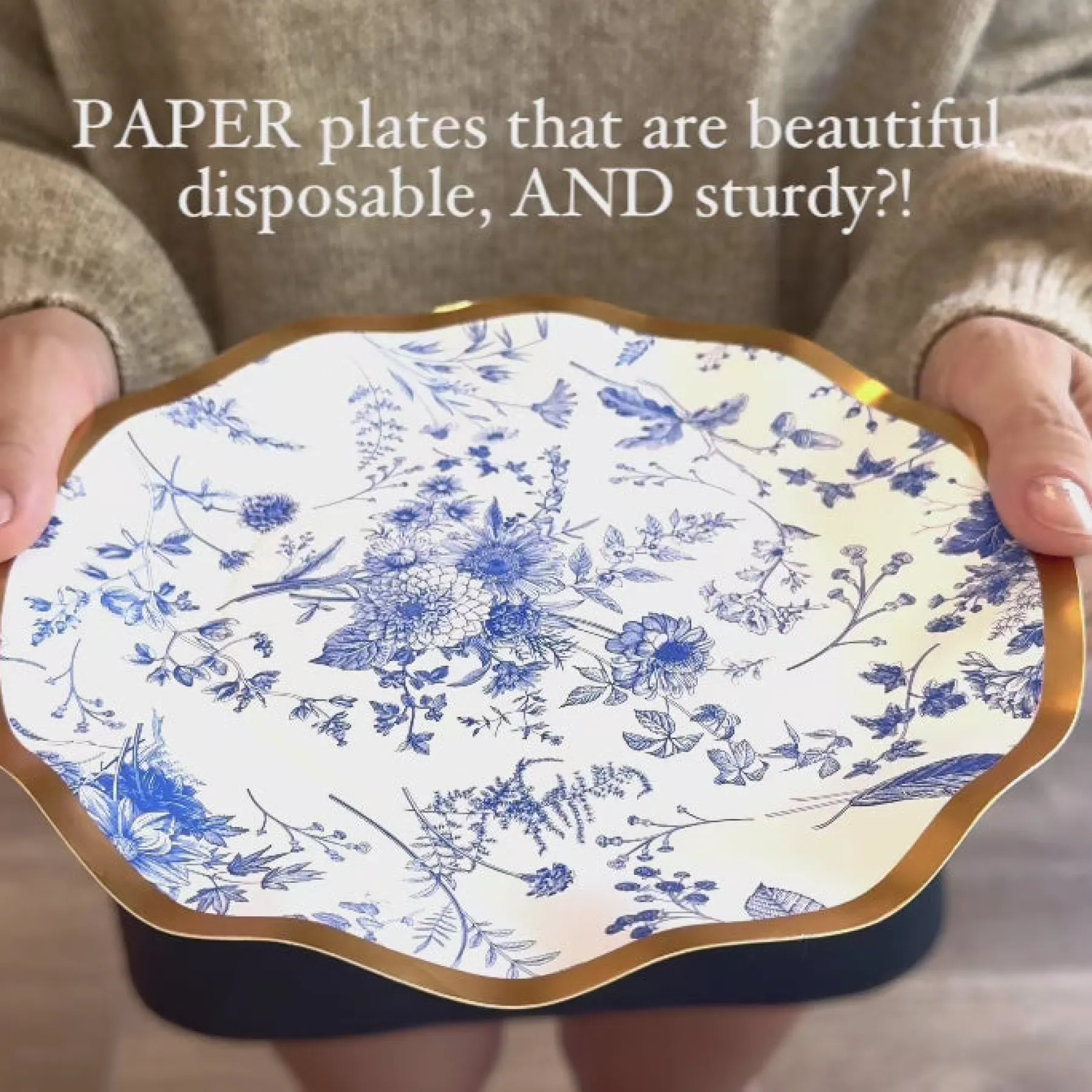 Feather Grove Wavy Paper Salad Plate/8pk-Sophistiplate Sale