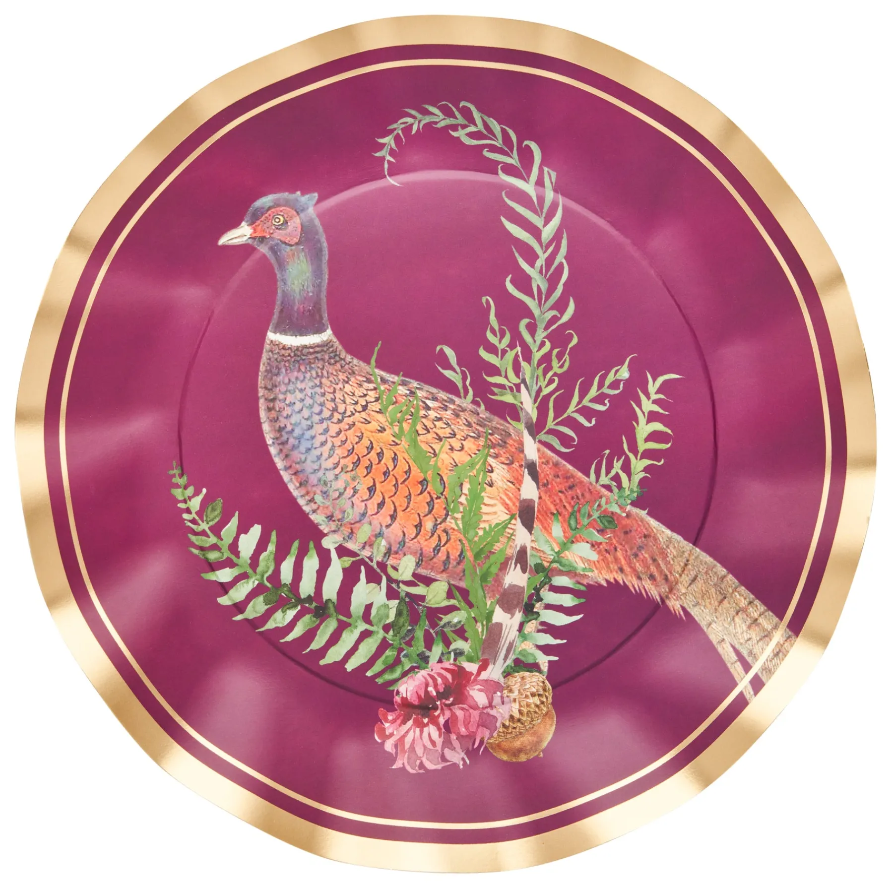 Feather Grove Wavy Paper Dinner Plate/8pk-Sophistiplate Best