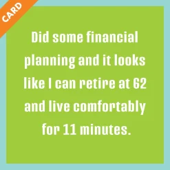 Financial Plan Card-Drinks On Me Outlet