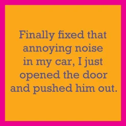 Fixed that noise Coaster-Drinks On Me Coasters Hot