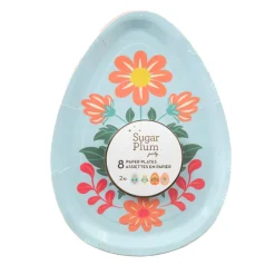 Folklore Easter Egg Die Cut Salad Plates/8pk-Sophistiplate Clearance