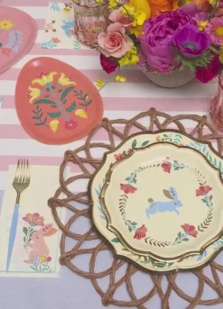 Folklore Easter Egg Die Cut Salad Plates/8pk-Sophistiplate Clearance