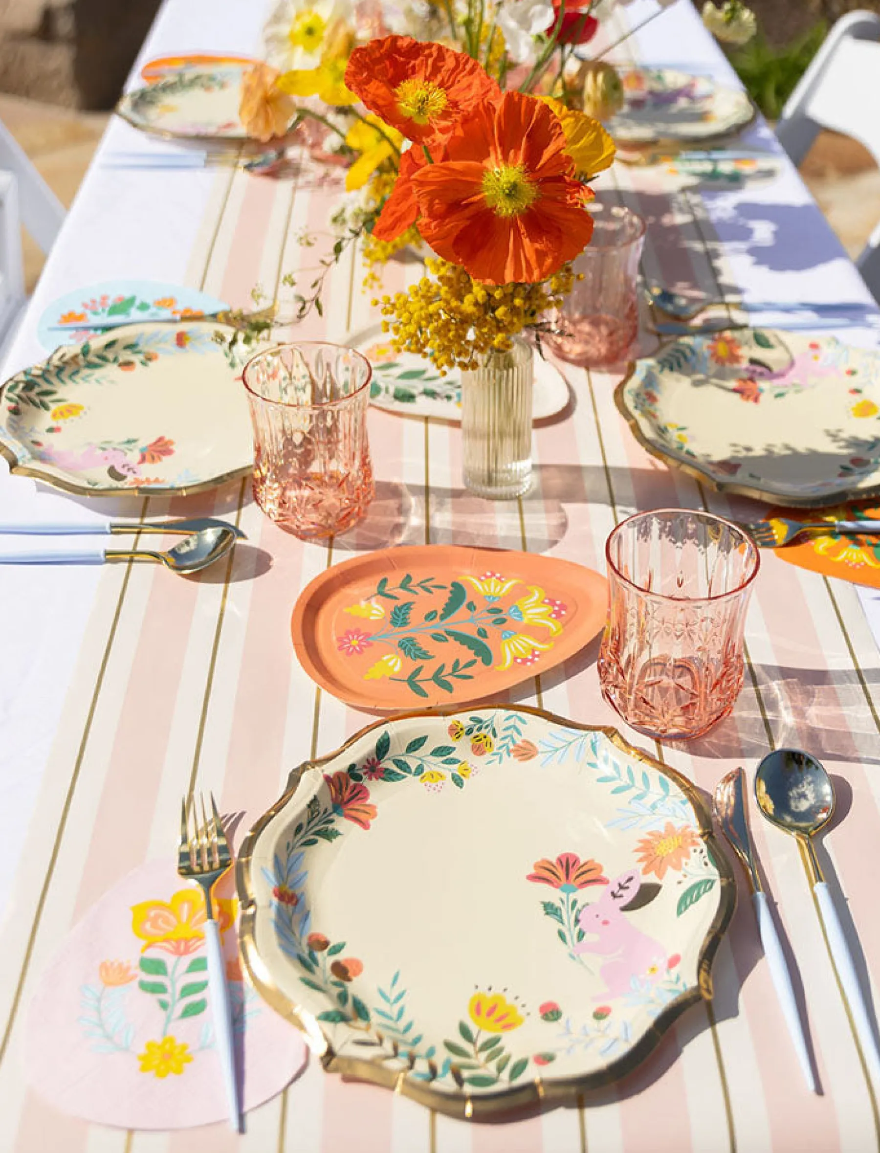 Folklore Easter Egg Die Cut Salad Plates/8pk-Sophistiplate Clearance