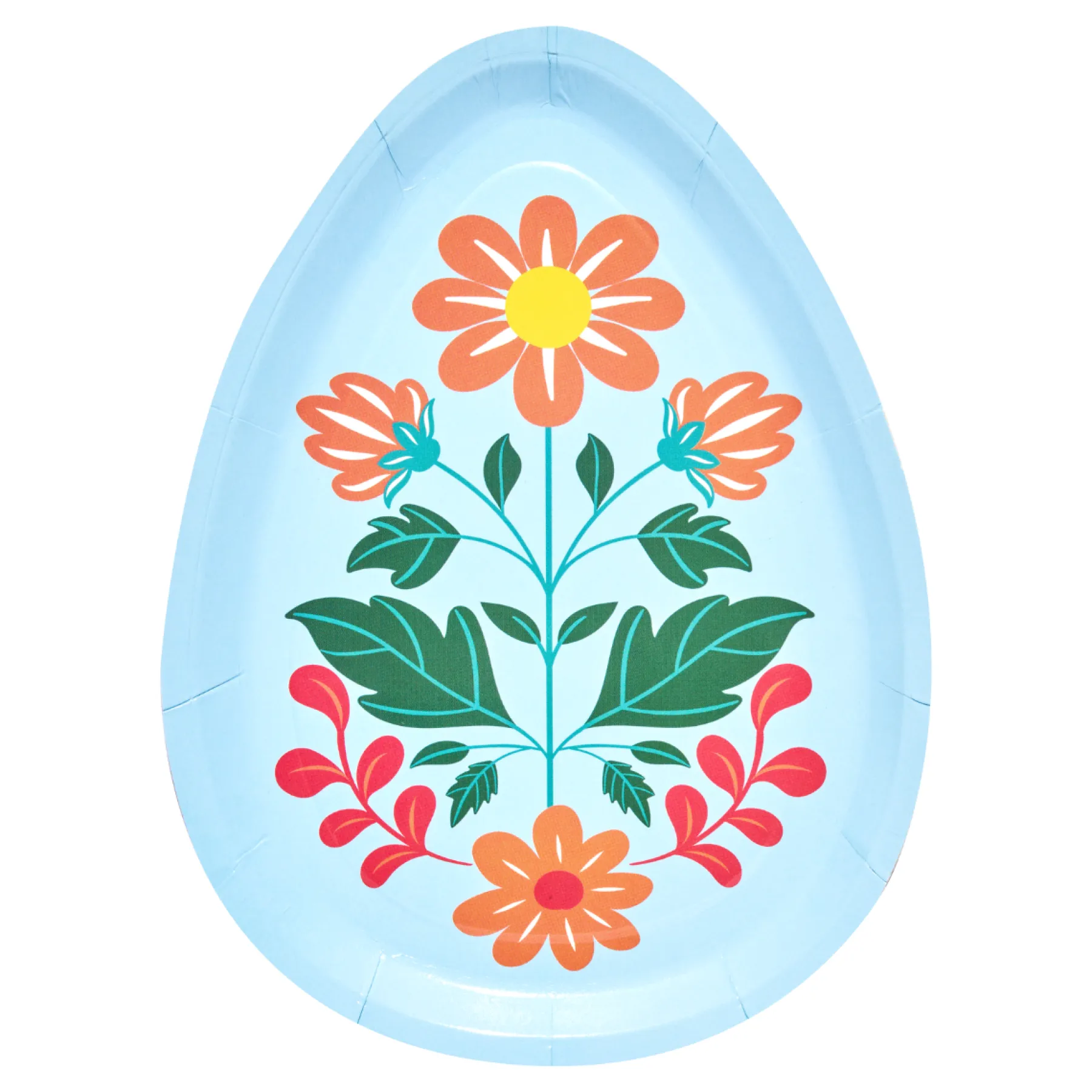 Folklore Easter Egg Die Cut Salad Plates/8pk-Sophistiplate Clearance