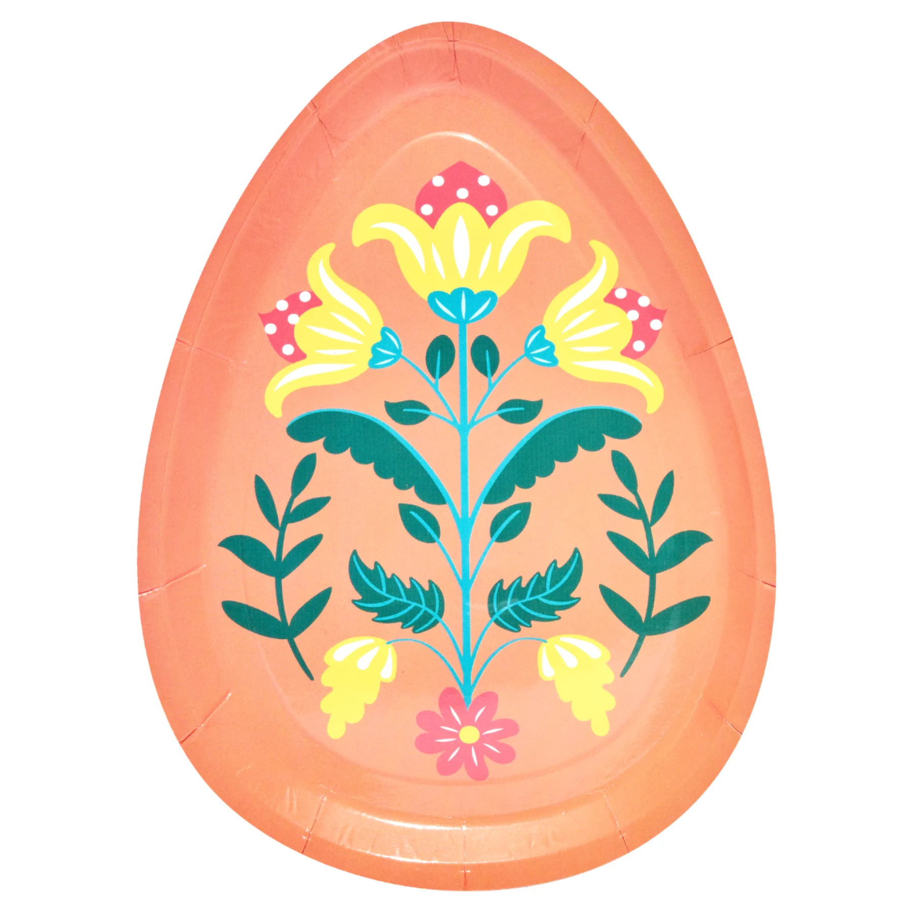 Folklore Easter Egg Die Cut Salad Plates/8pk-Sophistiplate Clearance