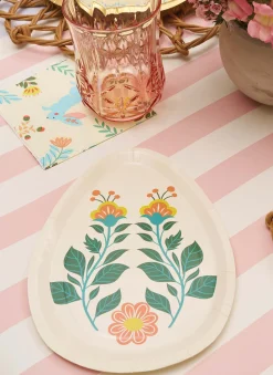 Folklore Easter Egg Die Cut Salad Plates/8pk-Sophistiplate Clearance