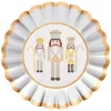Gilded Nutcracker Wavy Paper Salad Plate/8pk-Sophistiplate Sale