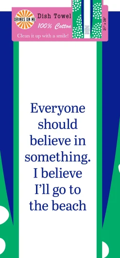 Go to Beach Dish Towel-Drinks On Me Fashion