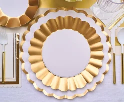 Gold & White Table Setting-Sophistiplate Outlet
