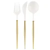 Gold Bella Assorted Plastic Cutlery/36pc, Service for 12-Sophistiplate Fashion