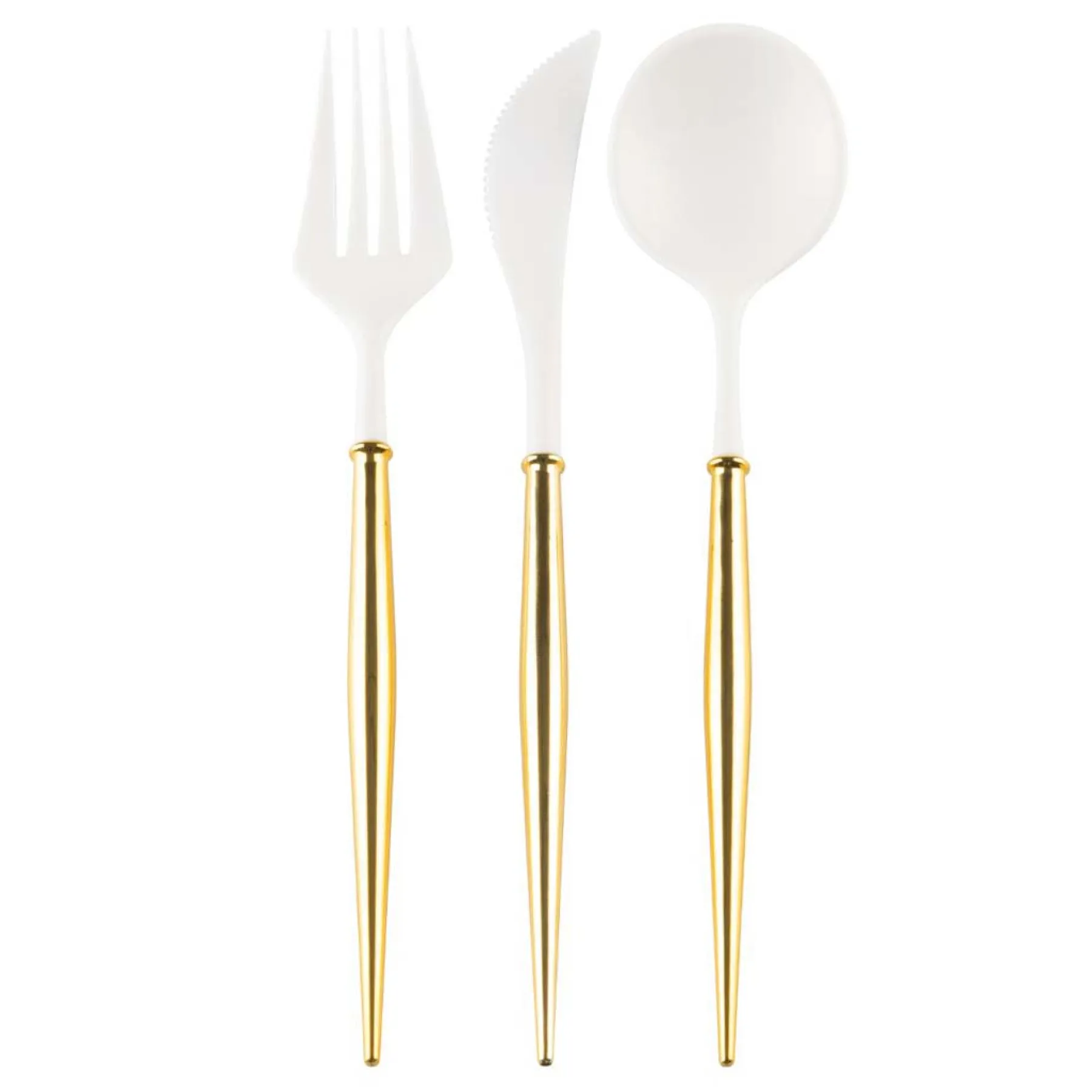 Gold Bella Assorted Plastic Cutlery/36pc, Service for 12-Sophistiplate Fashion