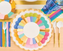 Gold Bella Assorted Plastic Cutlery/36pc, Service for 12-Sophistiplate Fashion