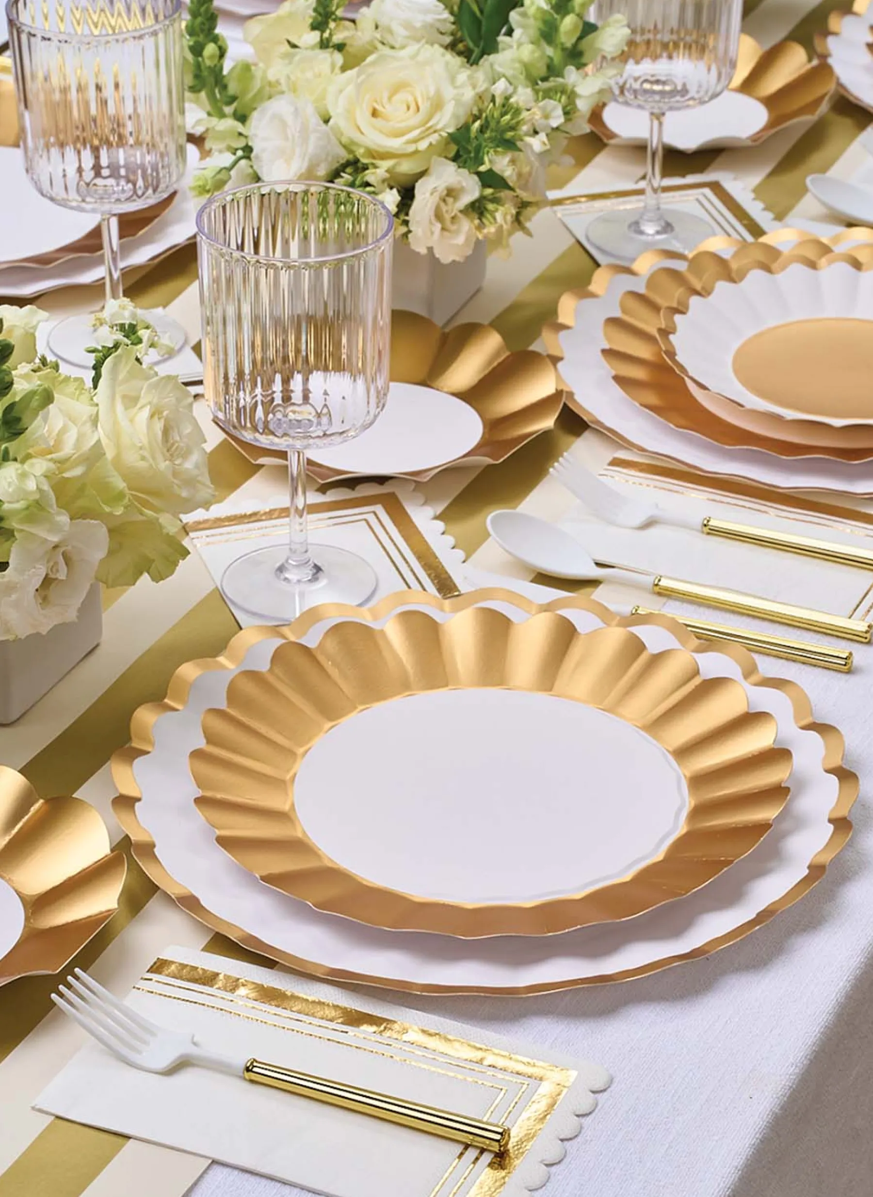 Gold Bella Assorted Plastic Cutlery/36pc, Service for 12-Sophistiplate Fashion