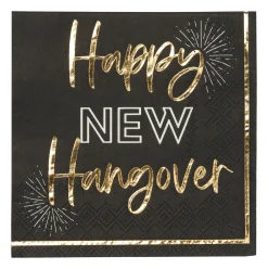 Gold Disco Coupe Paper Cocktail Napkin A/20pk-Sophistiplate Online