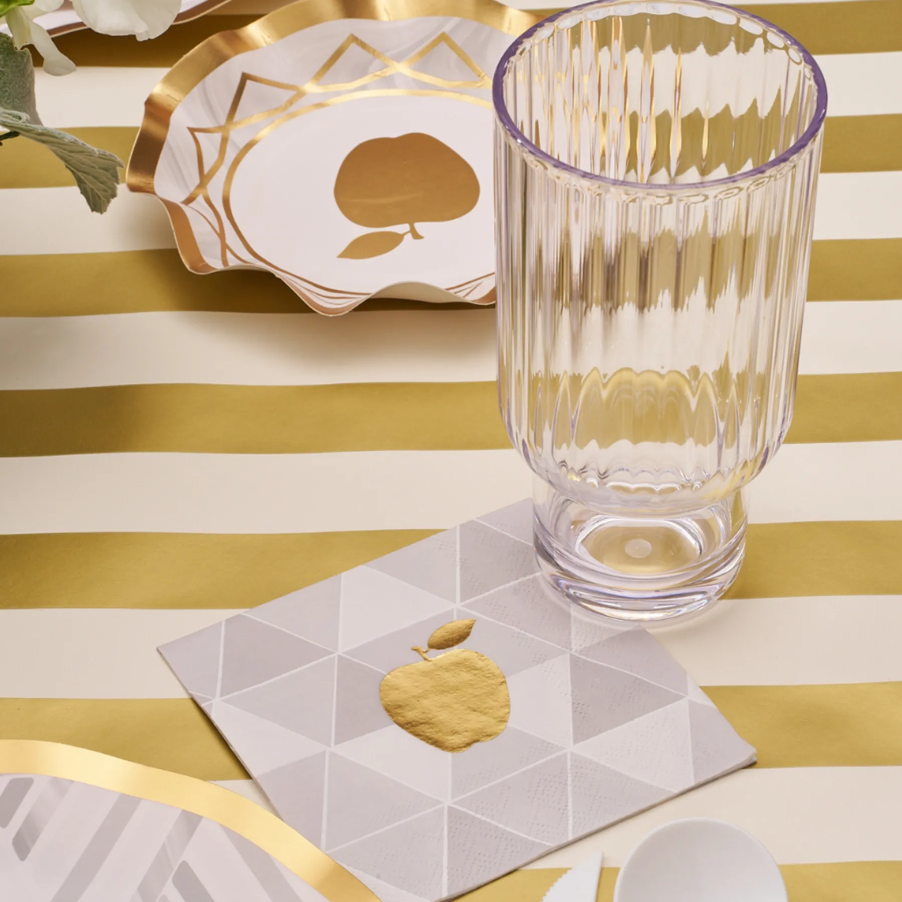 Golden Apple Paper Cocktail Napkin/20pk-Sophistiplate Online
