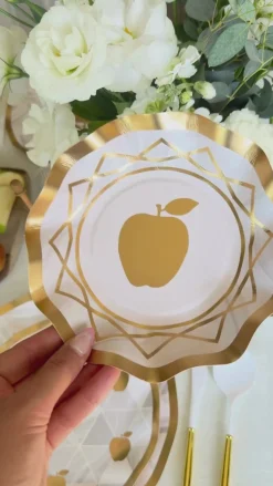 Golden Apple Wavy Paper Appetizer/Dessert Bowl/8pk-Sophistiplate Online