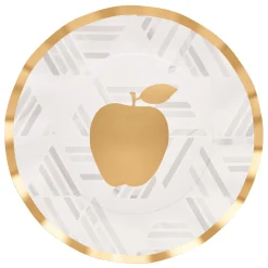 Golden Apple Wavy Paper Dinner Plate/8pk-Sophistiplate Discount