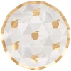 Golden Apple Wavy Paper Salad Plate/8pk-Sophistiplate Best