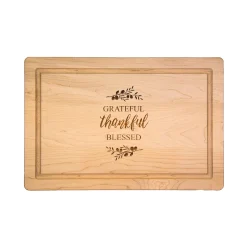 Grateful, Thankful, Blessed - Wood Cutting & Cheeseboard 18 x 12"-Maple Sale