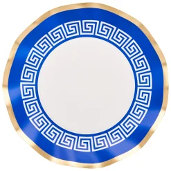 Greek Key Wavy Paper Salad Plate/8pk-Sophistiplate Clearance