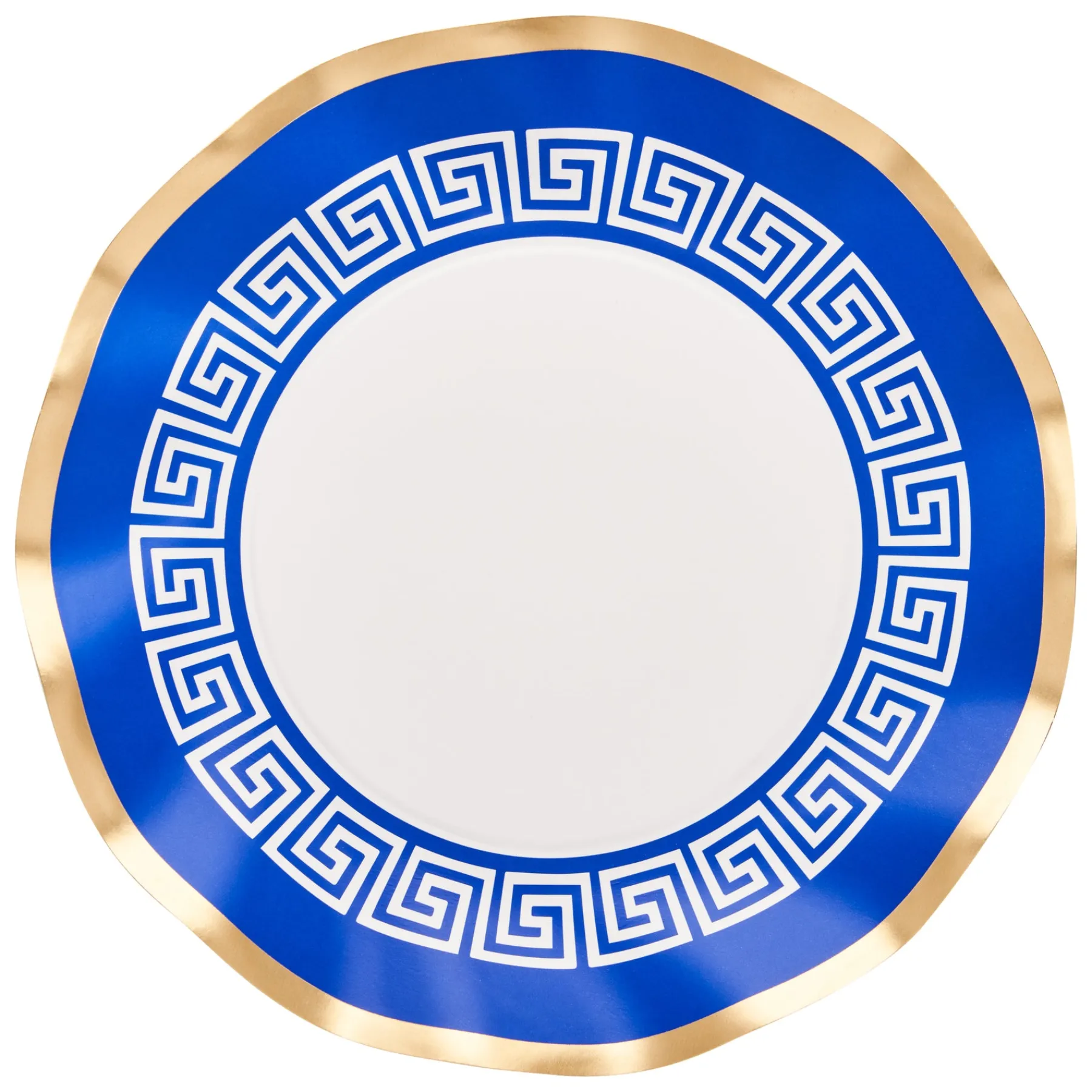 Greek Key Wavy Paper Salad Plate/8pk-Sophistiplate Clearance