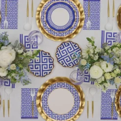 Greek Key Wavy Paper Salad Plate/8pk-Sophistiplate Clearance