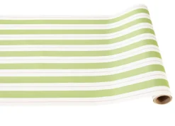 Green & Pink Awning Stripe Runner - 20" x 25'-Hester u0026 Cook Outlet