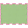 Green & Pink Posh Die-Cut Placemats-Rosanne Beck Outlet
