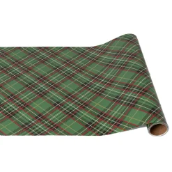Green Plaid Runner - 20" x 25'-Hester u0026 Cook Fashion