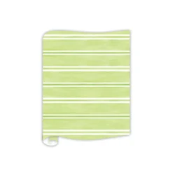 Green Watercolor Stripes Table Runner - 20" x 12'-Rosanne Beck Sale