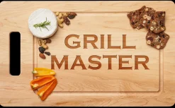 Grill Master - Handled Wood Cutting + Cheeseboard 20 x 12"-Maple Outlet