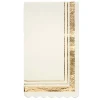 Guest Towel Gold & White/20 pkg-Sophistiplate Outlet