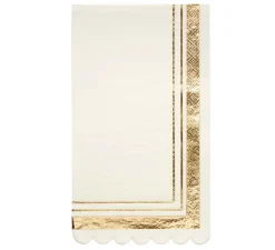 Guest Towel Gold & White/20 pkg-Sophistiplate Outlet