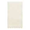 Guest Towel Scalloped Edge Cream/20pkg-Sophistiplate Clearance