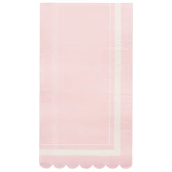 Guest Towel Scalloped Edge Blush/20 pkg-Sophistiplate Online